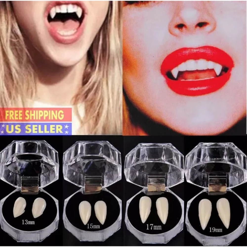 Halloween Vampire Fang Cap Resin Denture